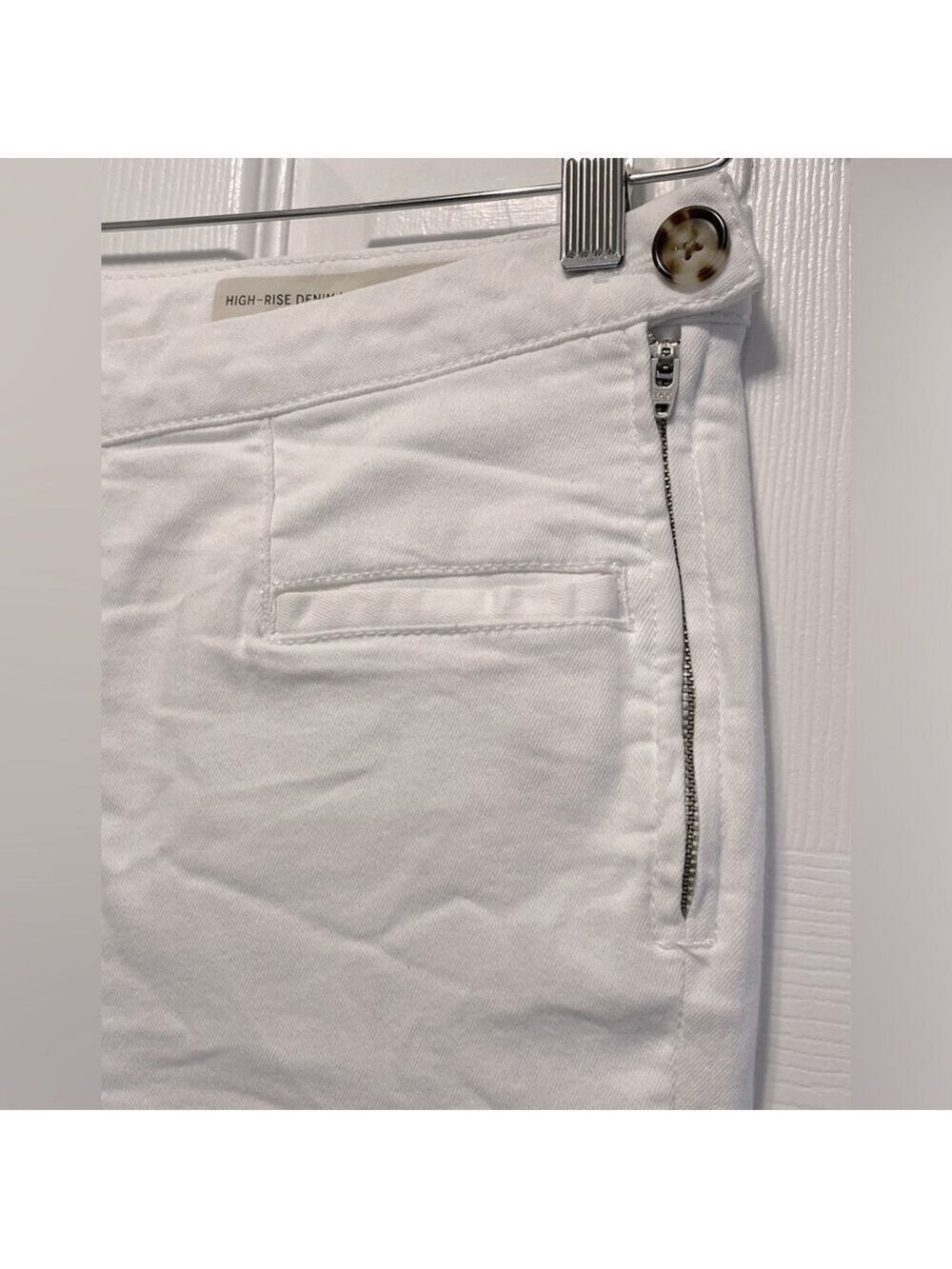 Anthropologie Pilcro and The LetterPress White High-Rise Denim Pants Leggings 27 - Picture 7 of 11